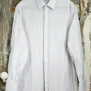 Charles Tyrwhitt Size 17/36  Slim Fit Plaid Shirt